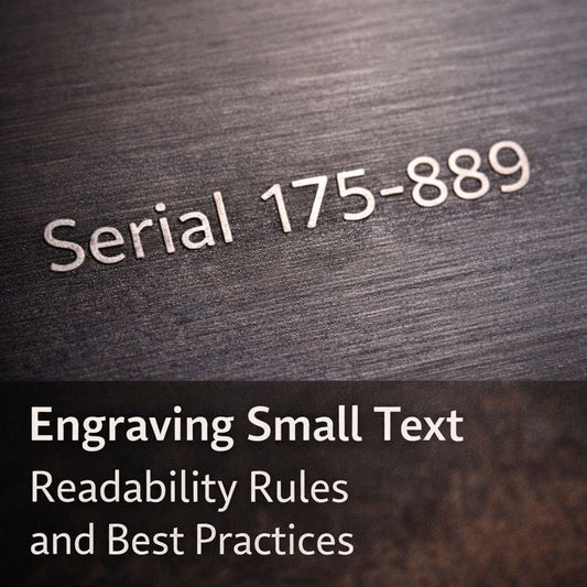 Engraving Small Text: Minimum Sizes, Readability Tips and Design Rules