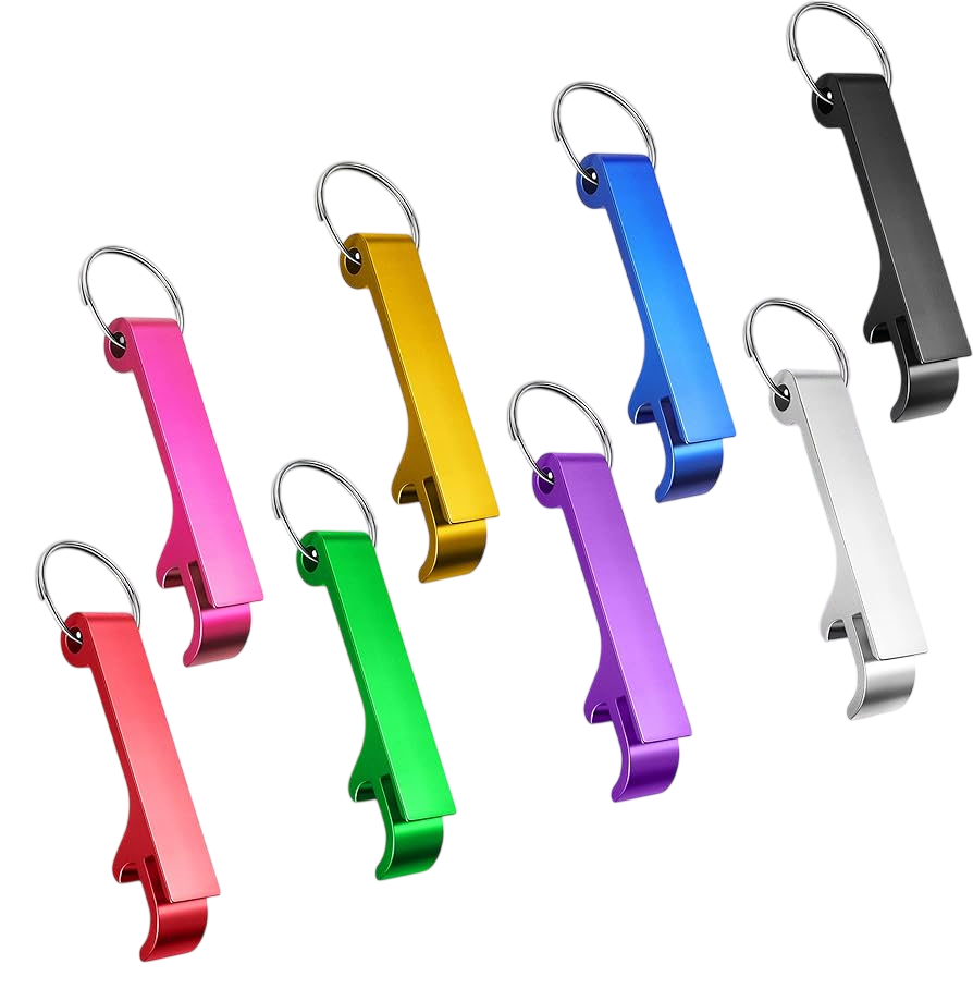 Metal Bottle Opener Keychain with Custom Engraving – Laser Engraved Bottle Opener Keychain