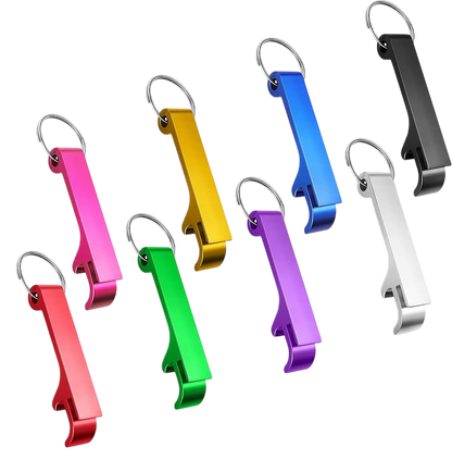 Metal Bottle Opener Keychain with Custom Engraving – Laser Engraved Bottle Opener Keychain