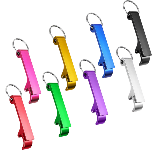 Metal Bottle Opener Keychain with Custom Engraving – Laser Engraved Bottle Opener Keychain